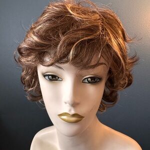 Stylish Brown Curly Wig for Women Andie Caramel Kiss